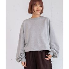 ミニ裏毛クロップドトップス