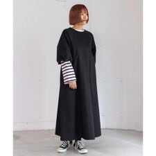 バルーン袖ワンピース