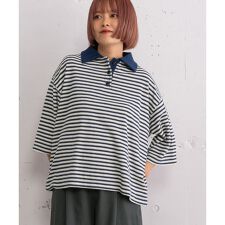 パイルボーダーラガートップス