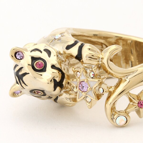 ゴールド Ninki Shinpin 安い購入 Sui 虎 リング Anna