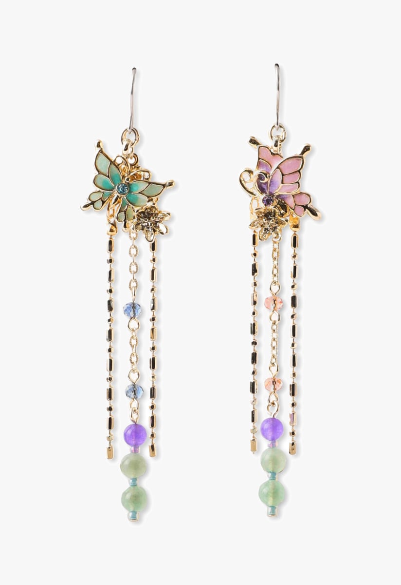 シノワズリテイスト バタフライモチーフピアス | アナ スイ(ANNA SUI