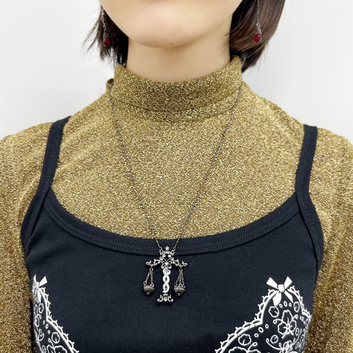 【新品】ANNA SUI 天秤モチーフ ネックレス Balance motif necklace
