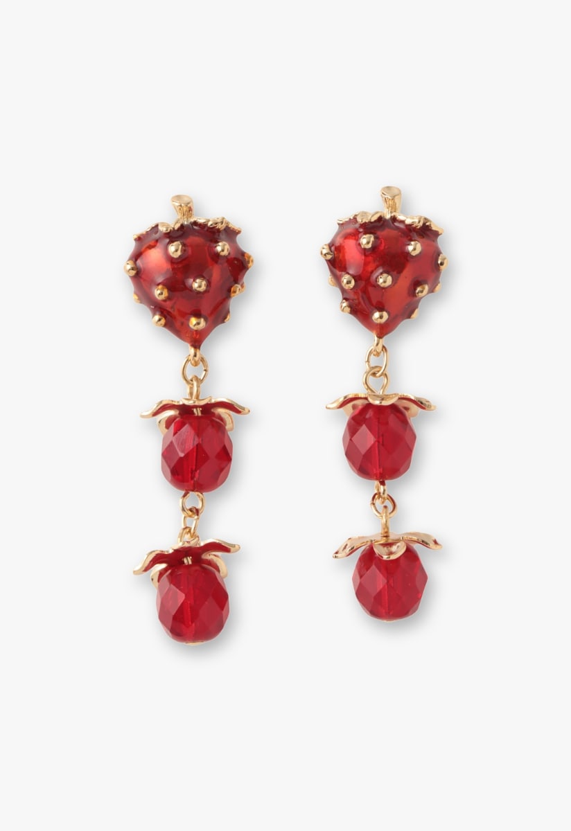 【ANNA SUI】即対応 いちごモチーフ スウィングピアス いちごモチーフ スウィングピアス | アナ スイ(ANNA SUI