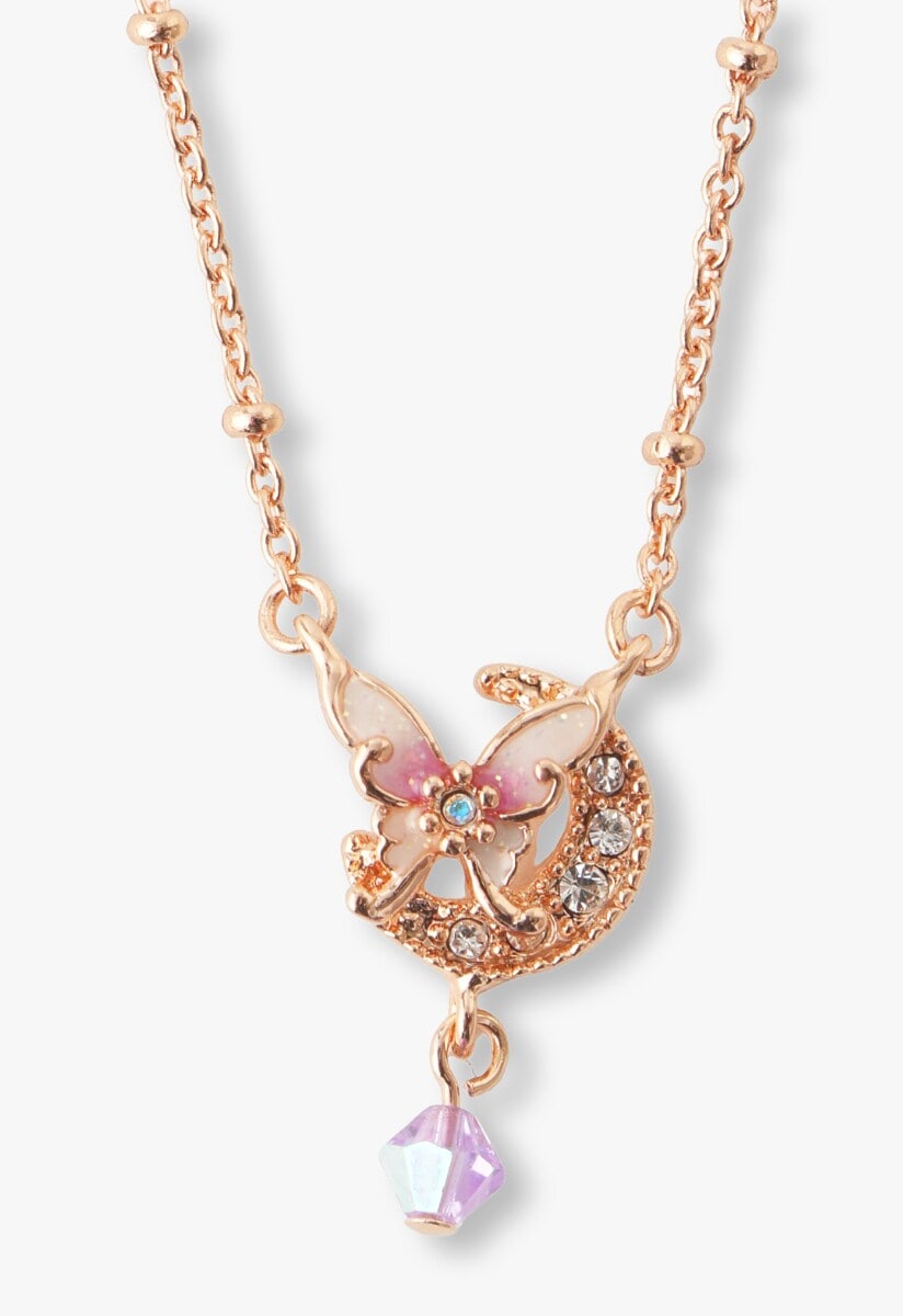 蝶 バラモチーフ 2点セットネックレス（ネックレス）｜ANNA SUI