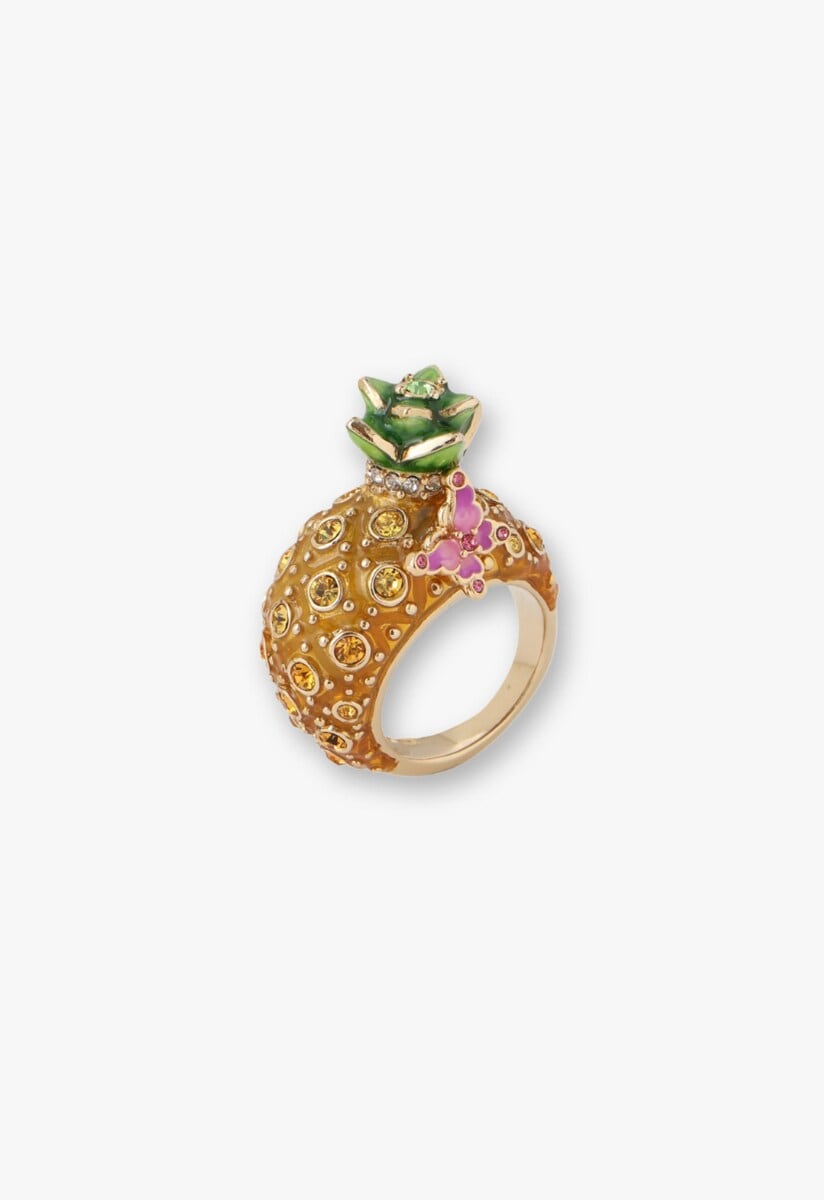 ANNA SUI アナスイ ワニモチーフリング ストーン付き ワニモチーフ リング
