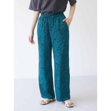 Bigペイズリー柄パンツ グリーンパークス Green Parks 6a13l0f0230 ファッション通販 マルイウェブチャネル