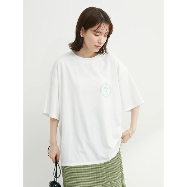 novem9 ワンポイント刺繍チュニックTシャツ | グリーンパークス(Green Parks) | 6P26L1G0300 | ファッション通販  マルイウェブチャネル