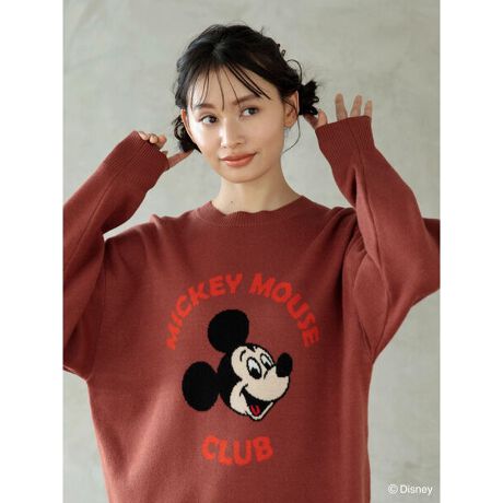 Disney100 / ミッキーマウス・クラブ ジャガードニット | グリーン 