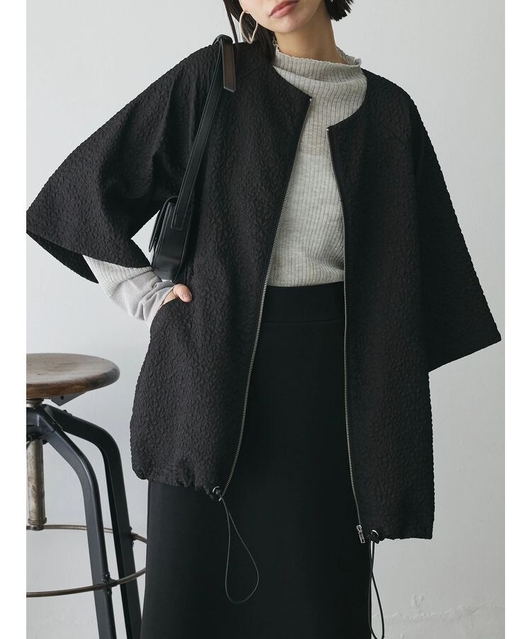 ROPÉ エレガンスジャガードブルゾン ROPÉ エレガンスジャガードブルゾン