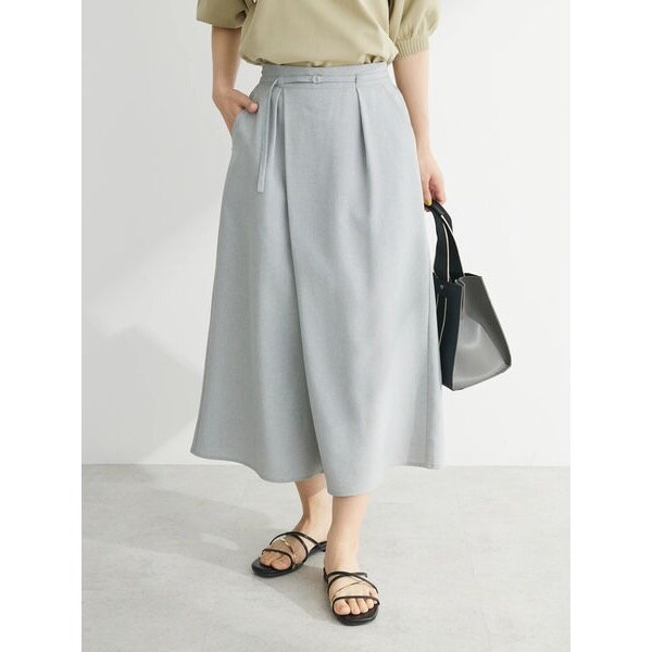 接触冷感 ベルト付ガウチョパンツ | グリーンパークス(Green Parks