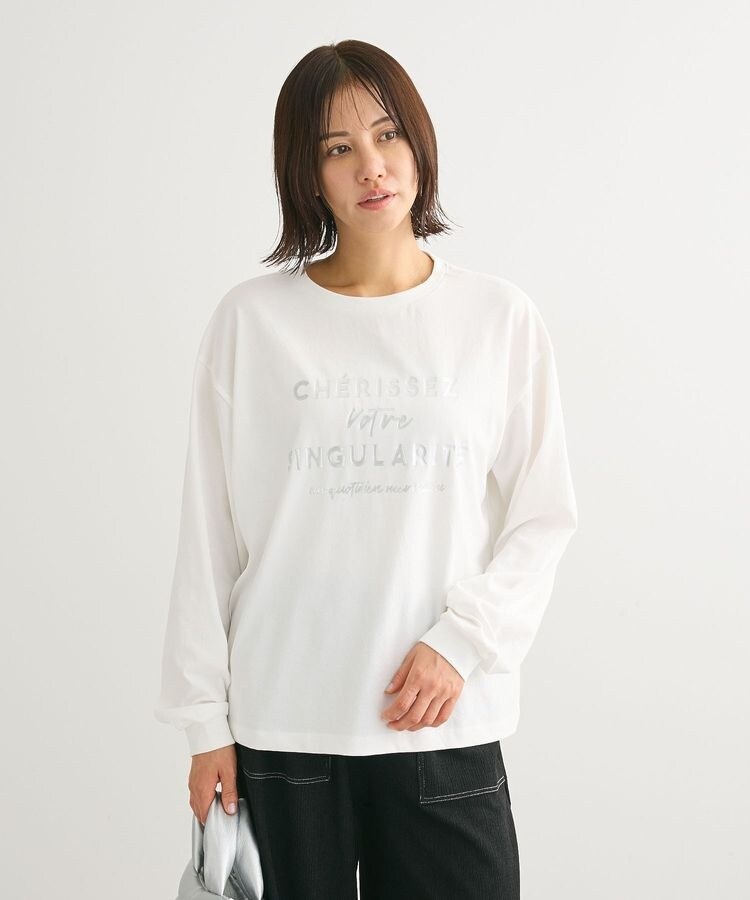 満点の 箔プリント長袖ロンTEE | グリーンパークス(Green Parks トップス