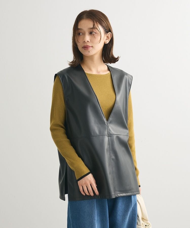 新品未使用　セレクトショップ購入　ベルト付き　グレー　ジレ SENSE OF PLACE by URBAN RESEARCH ベスト ジレ 「UR TECH