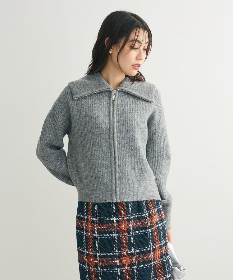 Green Parks ツイードラメニットスカート ｆｕｒｒｙ ｒａｔｅ ツィードラメニットスカート ⁄ Green Parks