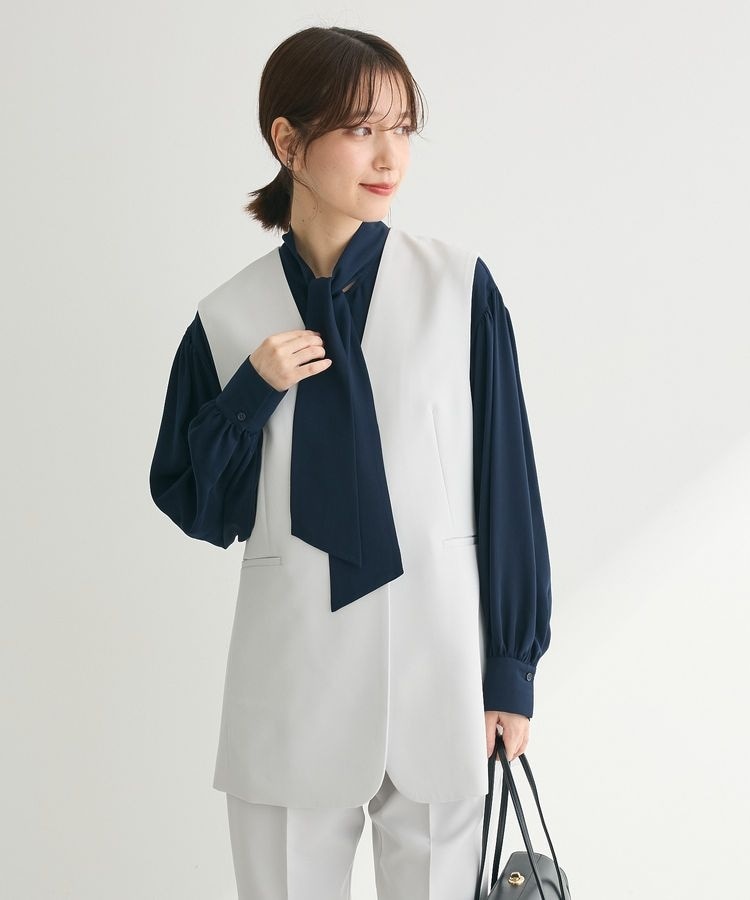 ブージュルード ロングデニムジレ ネイビー デニム風 ブージュルード ロングデニムジレ ネイビー デニム風 - メルカリ