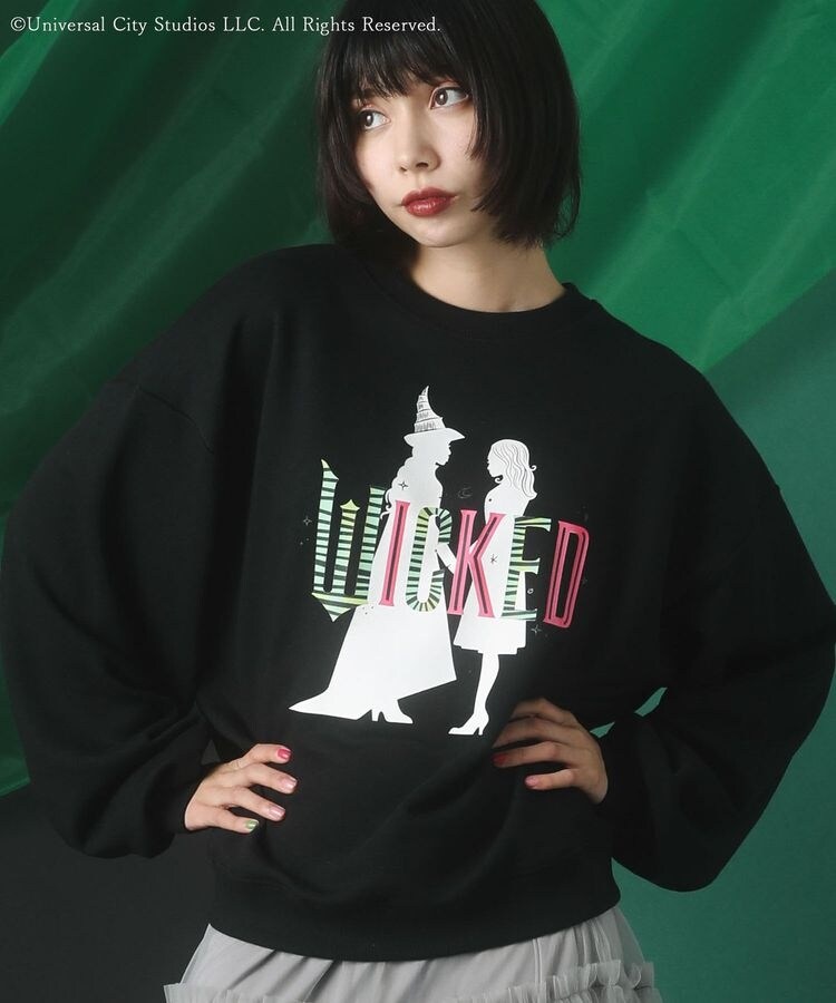 Green Parks WICKED 刺繍 スウェット トレーナー 完売品 Green Parks トレーナー スウェット WICKED エメラルドシティ