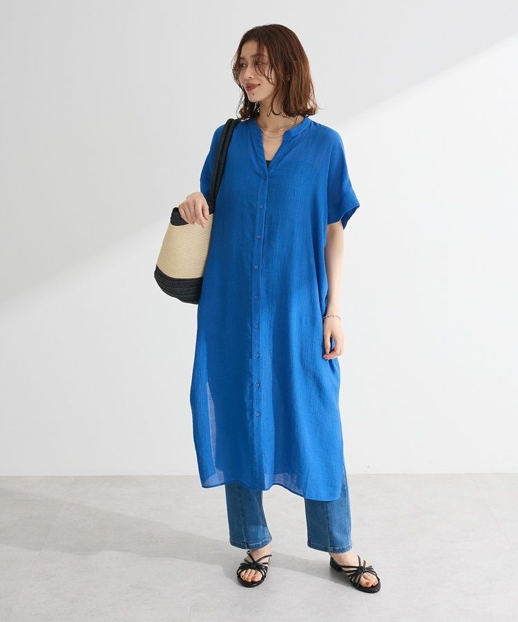 【アーバンリサーチサニーレーベル】リネン混クロップドドルマンシャツ アーバンリサーチ サニーレーベル URBAN RESEARCH Sonny Label