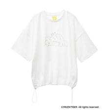 ムジークタイガー／裾ドロスト刺繍Tシャツ