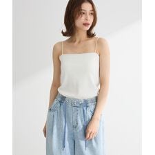 グリーンパークス(Green Parks)のカップ付ラメリブベアトップ