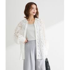 ・ELENCARE DUE 総レースブラウス