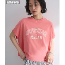 袖折り返しカレッジTシャツ