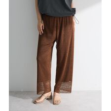 レースプリーツパンツ