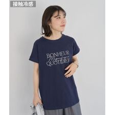 フレンチスリーブ筆記体ロゴチュニック