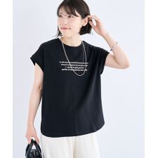・swing by フレンチスリーブ刺繍TEE