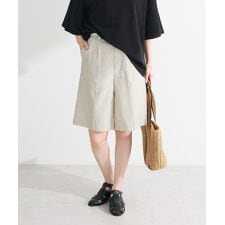 グリーンパークス(Green Parks)の・ELENCARE DUE ストライプショートパンツ