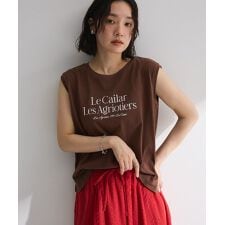 ノースリーブフェミニンロゴプルオーバー