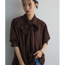 2WAYボウタイバルーンスリーブブラウス