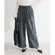 グリーンパークス(Green Parks)の麻調ミリタリーカーゴパンツ