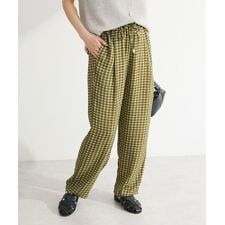 グリーンパークス(Green Parks)の柄イージーパンツ(テーパード)