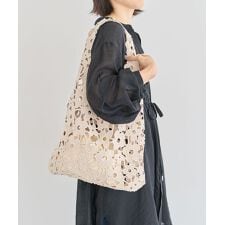 ・cache cache フラワーレーストートバッグ