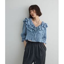 2WAYフリルブラウス