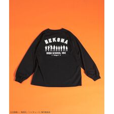 ハイキュー!! モノクロプリント音駒長袖Tシャツ