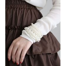 ・HALF TIME 10連パールブレスレット