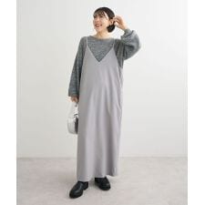 Vネックキャミワンピース