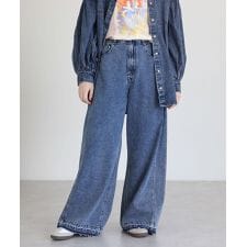 グリーンパークス(Green Parks)の・SUGAR SPOON タックデニムワイドパンツ