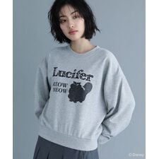 Lucifer／ルシファー／レース英字ロゴスウェット