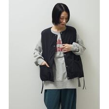 グリーンパークス(Green Parks)のサイドZIP中綿コクーンベスト