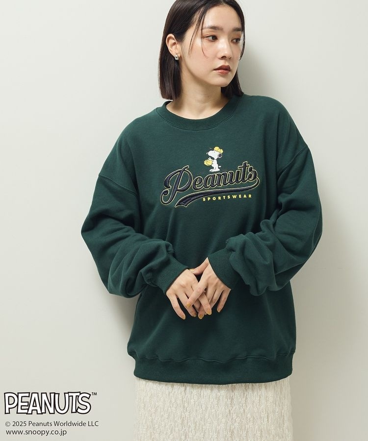 □STRANGER THINGS×MINNETONKA プリンテッドスウェット | グリーン