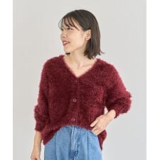 グリーンパークス(Green Parks)のシャギーVネックカーディガン