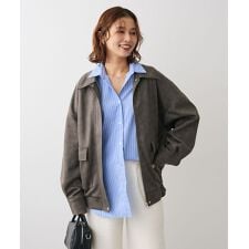 グリーンパークス(Green Parks)の・ELENCARE DUE スエードポンチブルゾン