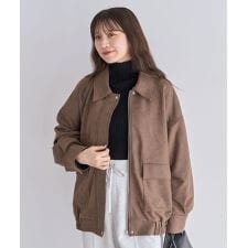 グリーンパークス(Green Parks)の・ELENCARE DUE スエードポンチブルゾン