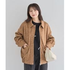 グリーンパークス(Green Parks)の・ELENCARE DUE スエードポンチブルゾン