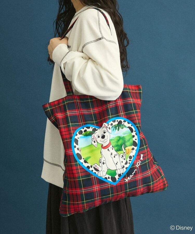 101匹わんちゃん／チェック柄トートバッグ | グリーンパークス(Green