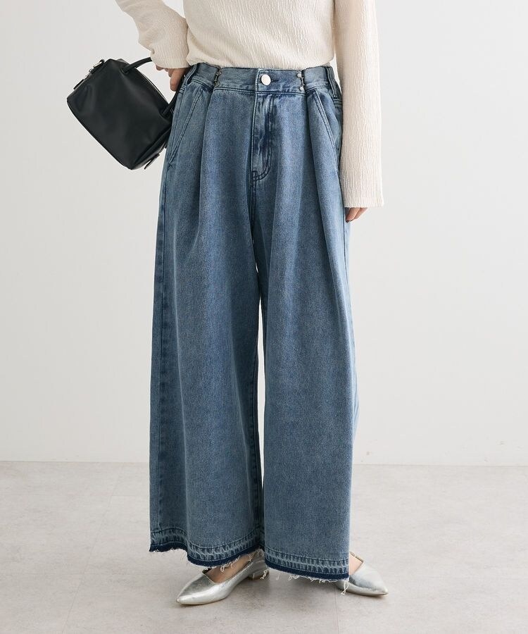 タックワイドデニムパンツ | グリーンパークス(Green Parks) | マルイ