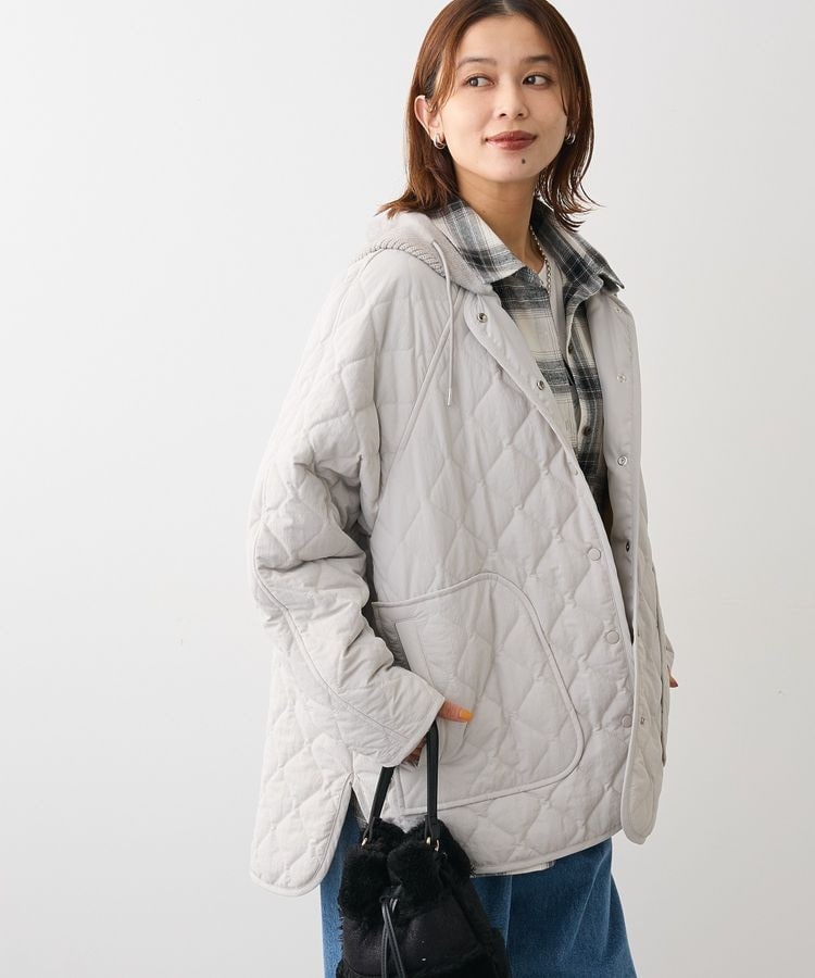 2WAYニットフードキルティングブルゾン | グリーンパークス(Green