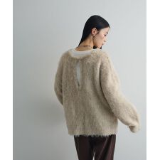 アンリエットミュゼ(AnriettMusee)の前後2wayキーネックシャギーニット