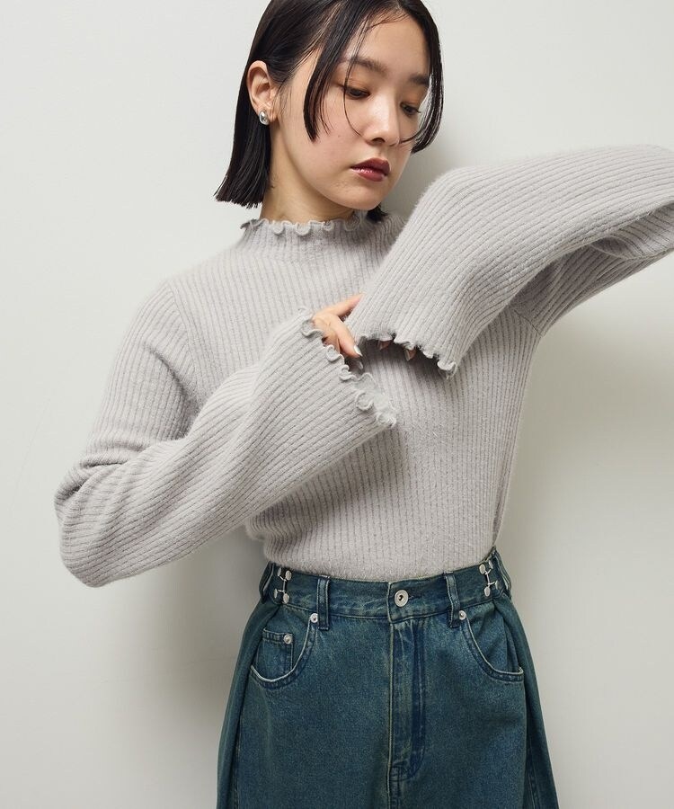 swing by ウラシャギーフレアスリーブニット | グリーンパークス(Green